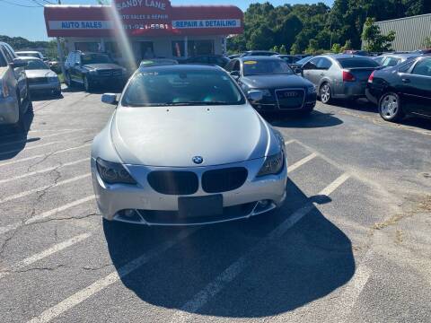 2005 BMW 6 Series for sale at Sandy Lane Auto Sales and Repair in Warwick RI
