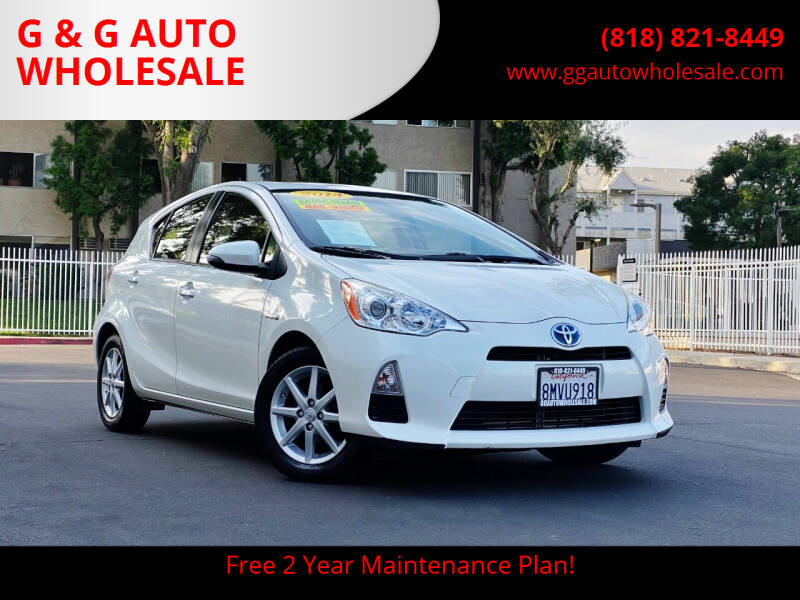 2014 Toyota Prius c for sale at G & G AUTO WHOLESALE in North Hollywood CA