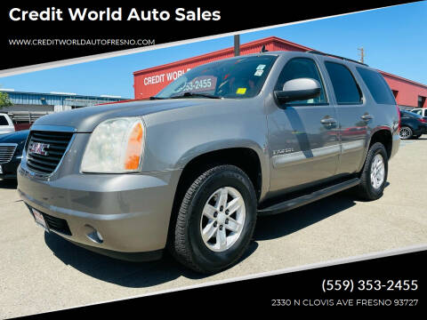 2009 GMC Yukon for sale at Credit World Auto Sales in Fresno CA