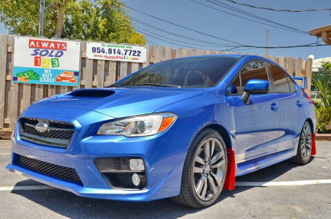 2017 Subaru WRX for sale at ALWAYSSOLD123 INC in Fort Lauderdale FL