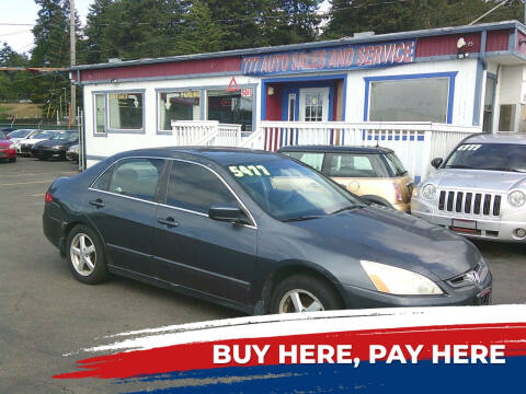 2005 Honda Accord for sale at 777 Auto Sales and Service in Tacoma WA