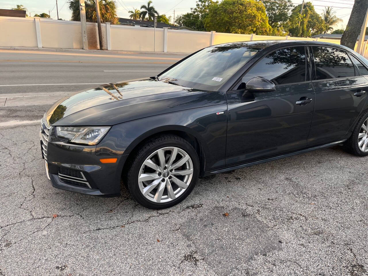 2018 Audi A4 for sale at M & J UNITED AUTO SALES in LAUDERDALE LAKES, FL