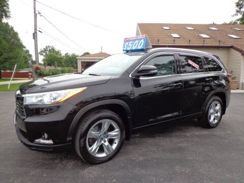 2016 Toyota Highlander for sale at North American Credit Inc. in Waukegan IL