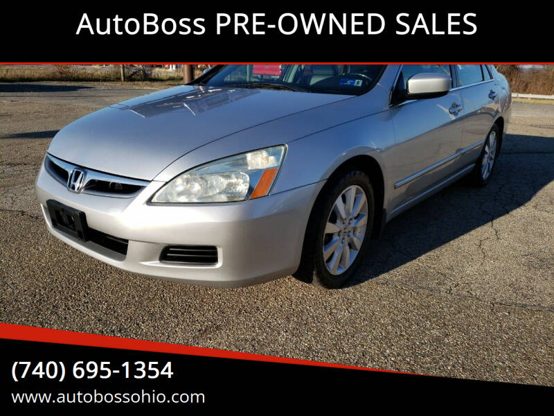 2007 Honda Accord for sale at AutoBoss PRE-OWNED SALES in Saint Clairsville OH
