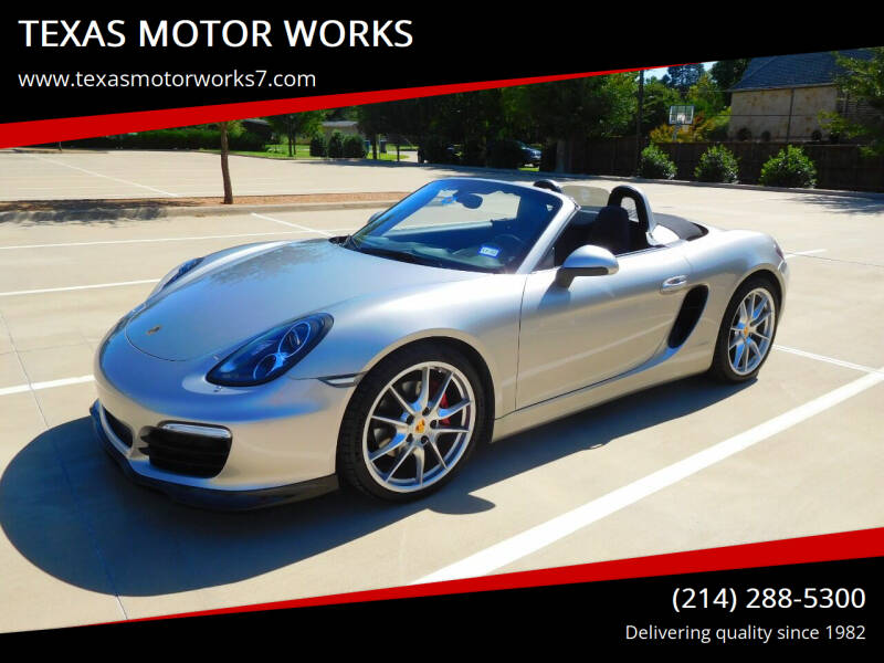 2013 Porsche Boxster for sale at TEXAS MOTOR WORKS in Arlington TX