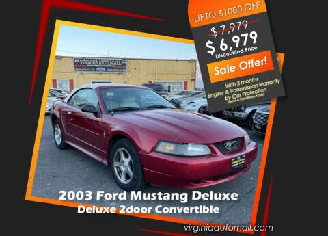 2003 Ford Mustang for sale at Virginia Auto Mall in Woodford VA