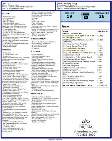 2023 Mercedes-Benz C-Class AMG C 43