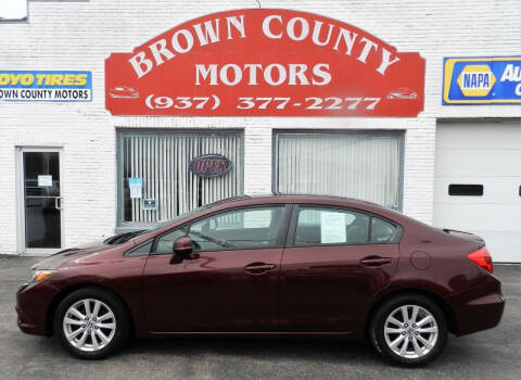 2012 Honda Civic for sale at Brown County Motors in Russellville OH