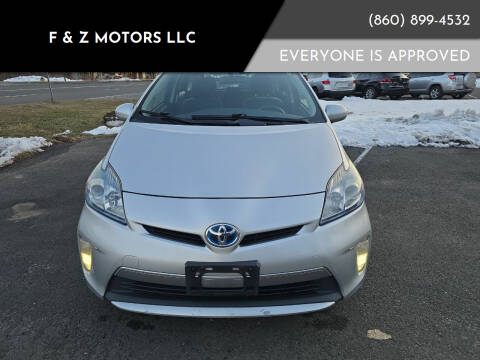 2013 Toyota Prius Plug-in Hybrid for sale at F & Z MOTORS LLC in Vernon Rockville CT