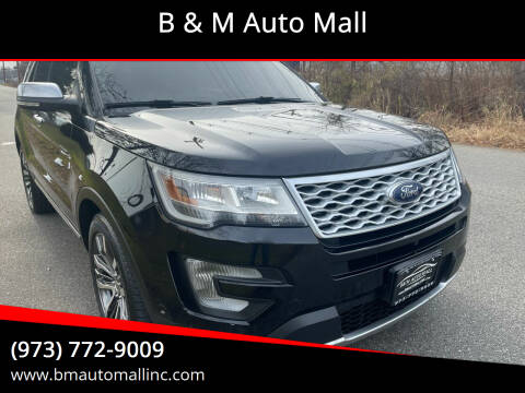 2016 Ford Explorer for sale at B & M Auto Mall in Clifton NJ