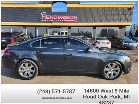 2014 Buick Regal for sale at Henderson Automotive, LLC in Oak Park MI
