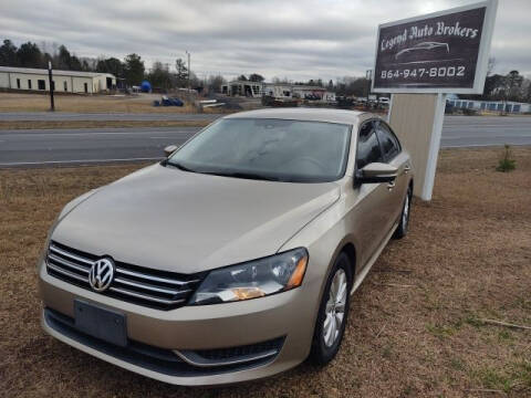 2015 Volkswagen Passat for sale at LEGEND AUTO BROKERS in Pelzer SC