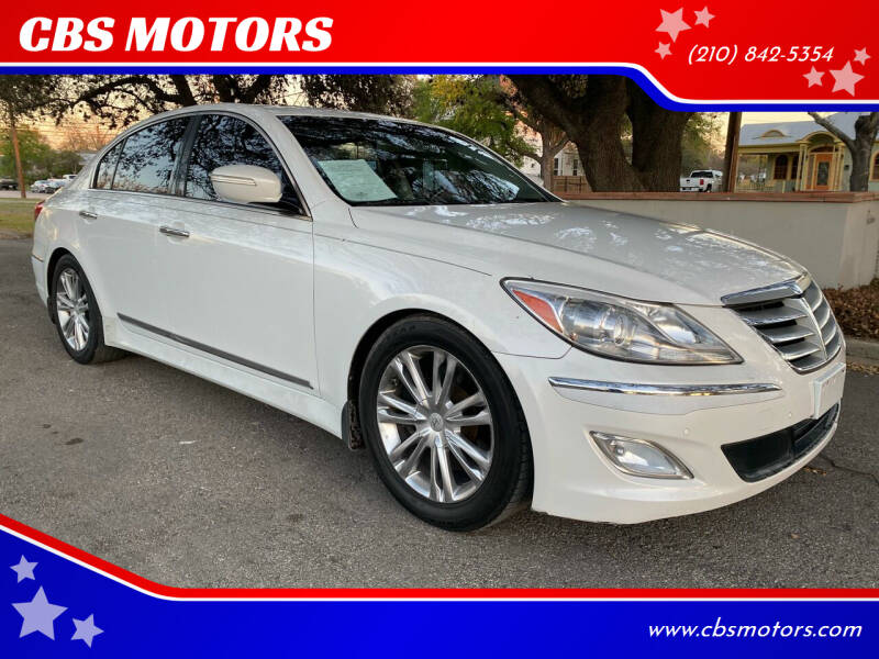 2012 Hyundai Genesis for sale at CBS MOTORS in San Antonio TX