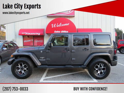 2017 Jeep Wrangler Unlimited for sale at Lake City Exports in Auburn ME