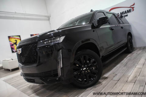 2022 Cadillac Escalade ESV for sale at AUTO IMPORTS MIAMI in Fort Lauderdale FL