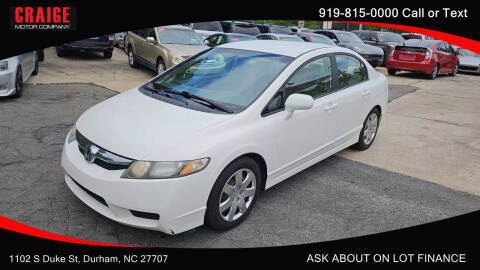 2009 Honda Civic for sale at CRAIGE MOTOR CO in Durham NC