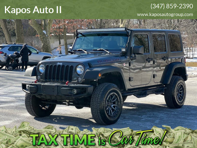 2016 Jeep Wrangler Unlimited for sale at Kapos Auto II in Ridgewood NY