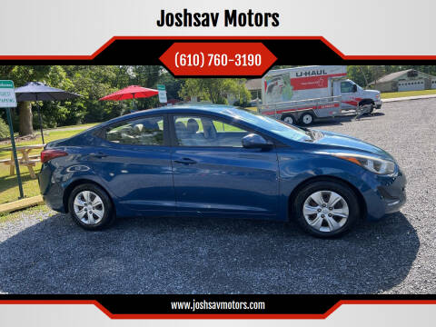 2016 Hyundai Elantra for sale at Joshsav Motors in Walnutport PA