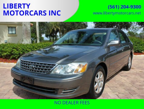 2004 Toyota Avalon for sale at LIBERTY MOTORCARS INC in Royal Palm Beach FL