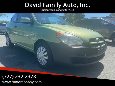 2010 Hyundai Accent for sale at David Family Auto, Inc. in New Port Richey FL
