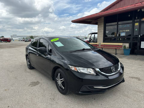 2015 Honda Civic for sale at Any Cars Inc in Grand Prairie TX