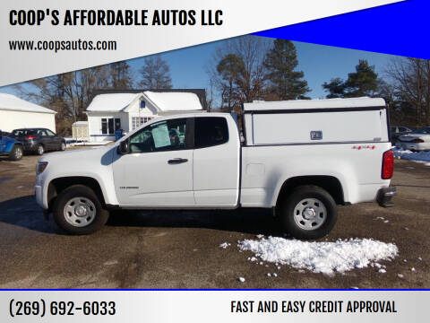 2017 Chevrolet Colorado for sale at COOP'S AFFORDABLE AUTOS LLC in Otsego MI