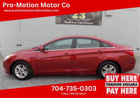 2013 Hyundai Sonata for sale at Pro-Motion Motor Co in Lincolnton NC