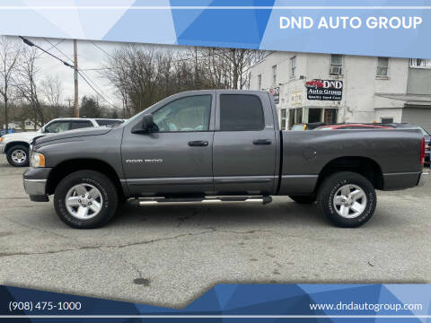 2002 Dodge Ram Pickup 1500 for sale at DND AUTO GROUP in Belvidere NJ