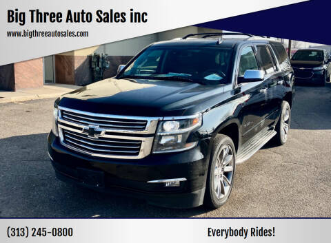 2015 Chevrolet Tahoe for sale at Big Three Auto Sales inc in Detroit MI