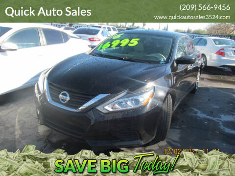 2016 Nissan Altima for sale at Quick Auto Sales in Ceres CA