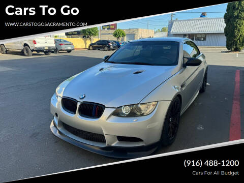 2010 BMW M3 for sale at Cars To Go in Sacramento CA