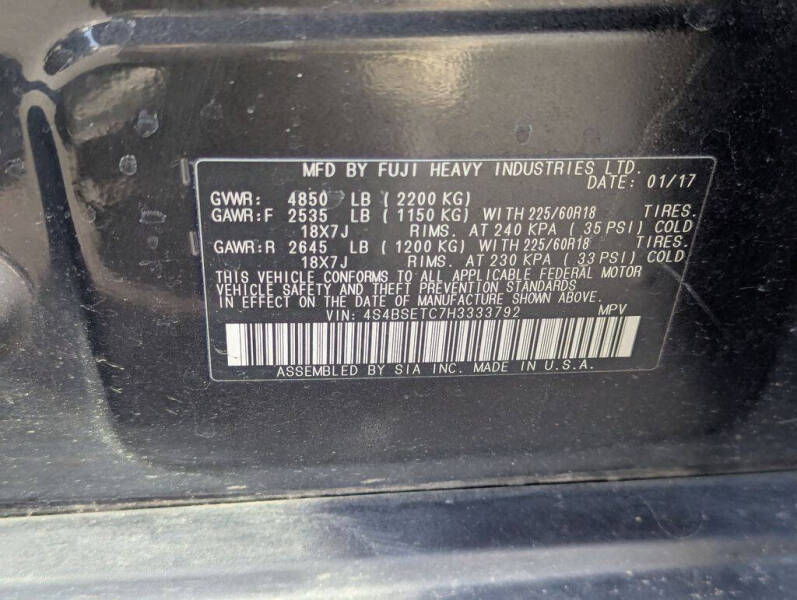 2017 Subaru Outback 3.6R Touring