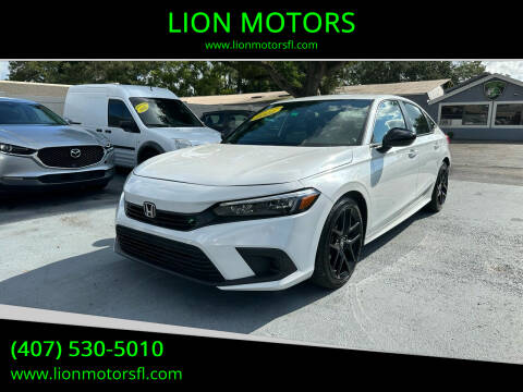 2022 Honda Civic for sale at LION MOTORS in Orlando FL