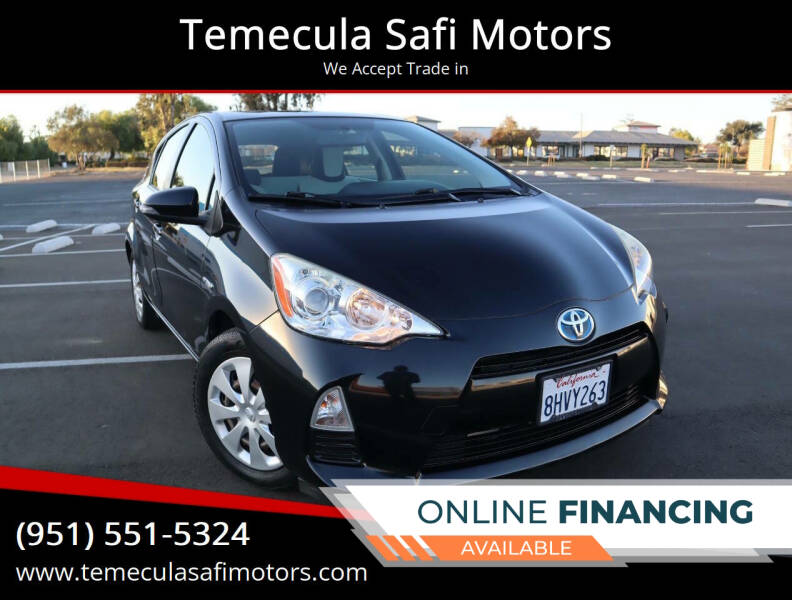 2014 Toyota Prius c for sale at Temecula Safi Motors in Temecula CA