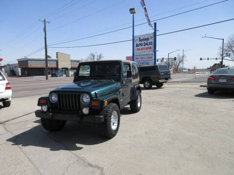 2001 Jeep Wrangler for sale at Springs Auto Sales in Colorado Springs CO