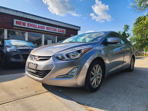 2014 Hyundai Elantra for sale at New England Motor Cars in Springfield MA