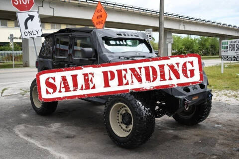 2018 Jeep Wrangler Unlimited for sale at STS Automotive - MIAMI in Miami FL