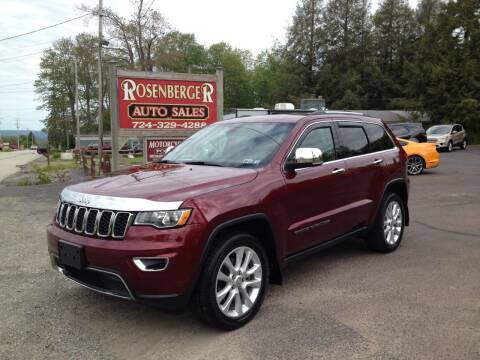 2017 Jeep Grand Cherokee for sale at Rosenberger Auto Sales LLC in Markleysburg PA
