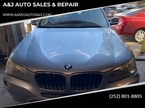 2013 BMW X3 for sale at A&J AUTO SALES & REPAIR in Tampa FL