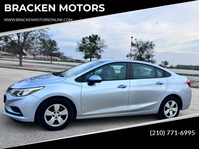 2017 Chevrolet Cruze for sale at BRACKEN MOTORS in San Antonio TX