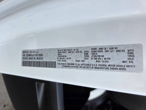 2023 RAM ProMaster 3500 159 WB