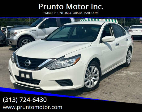 2018 Nissan Altima for sale at Prunto Motor Inc. in Dearborn MI