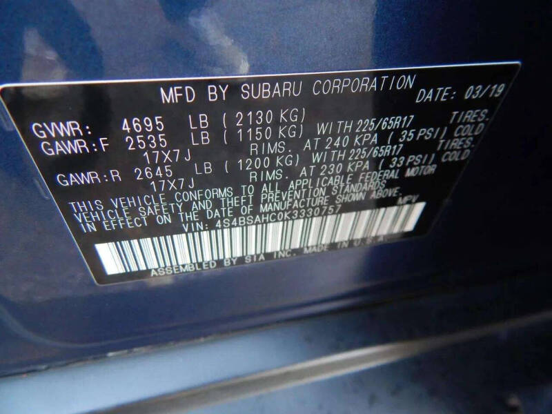 2019 Subaru Outback 2.5i Premium