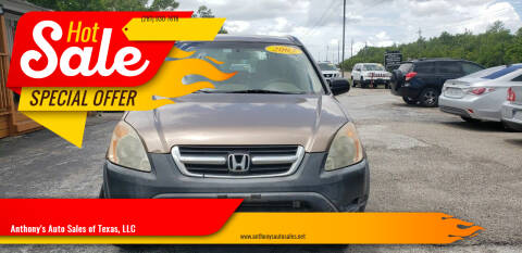 2003 Honda CR-V for sale at Anthony's Auto Sales of Texas, LLC in La Porte TX