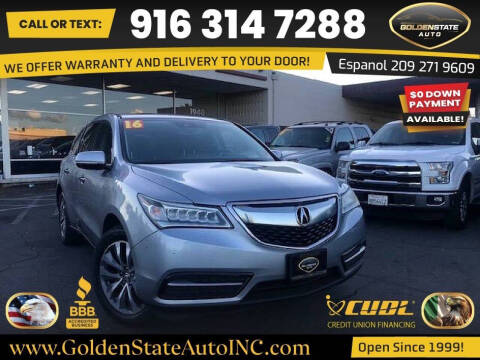 2016 Acura MDX for sale at Golden State Auto Inc. in Rancho Cordova CA