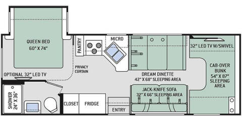 2017 Thor Motor Coach Freedom Elite 26HE for sale at Blackwell RV Sales in Red Oak TX