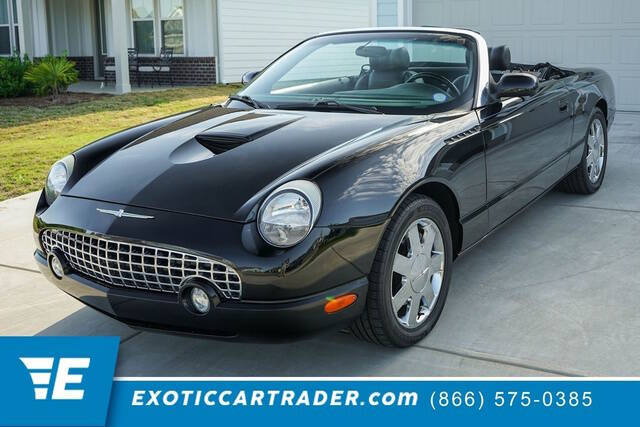 Black 2002 Ford Thunderbird Deluxe Convertible Deluxe 2dr Convertible 1