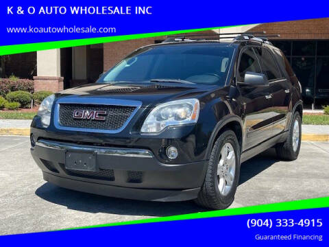 2011 GMC Acadia for sale at K & O AUTO WHOLESALE INC in Jacksonville FL