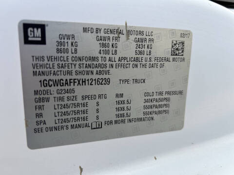 2017 Chevrolet Express 2500
