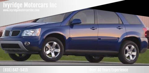 2009 Pontiac Torrent for sale at Ivyridge Motorcars Inc in Ottsville PA